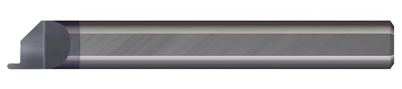 FGF-250-050-075X Face Grooving Tool, .050" Width, .075" Proj, 1/4" Min Bore Dia, 1" Max Bore Depth, 1/8" Offset, 1/4" Shank Dia, 2-1/2" OAL, AlTiN